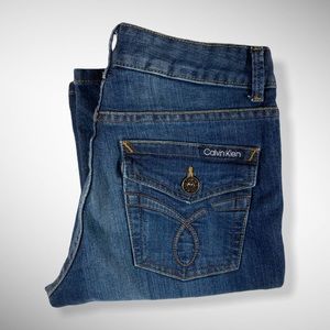 Calvin Klein Lean Boot Jeans W/ Flap Pockets Sz 4